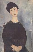 Amedeo Modigliani Jeune fille assise (mk38) USA oil painting artist